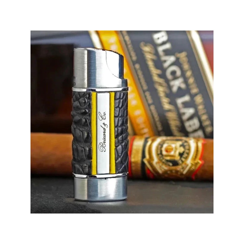 BRIZARD & CO NANO CIGAR LIGHTER INDIAN ROSEWOOD WOOD BROWN