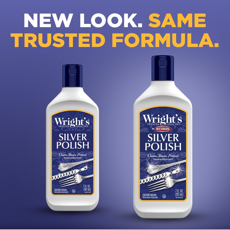 Wright's Silver Cleaner and Polish - 7 Ounce (2 Pack)