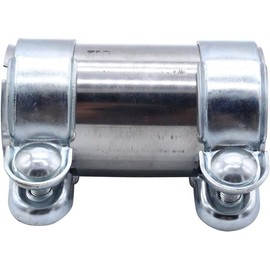 SHLPDFM Stainless Steel Muffler Band, Inner Diameter 2.6 inches (65 mm), Exhaust Connection Pipe, Exhaust Pipe Clamp, Exhaust Band Clamp, Universal Length, 4.9 inches (125 mm)
