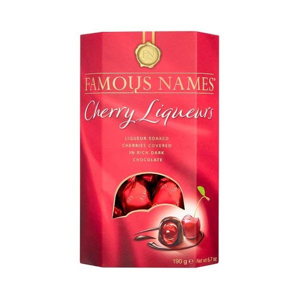 Famous Names Cherry Liqueur Chocolates, 190g