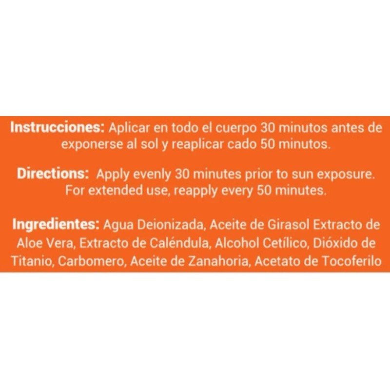 Resort and Spa Skin Care Mayoreo Bloqueador Solar Biodegradable 60