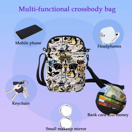 AATOP 4th Wings Crossbody Bag Four Winggs Fans Gift Dragon Rider Lovers Dragon Bookworm Four Winggs Gift Four Winggs Handbag (a book lover 1U)