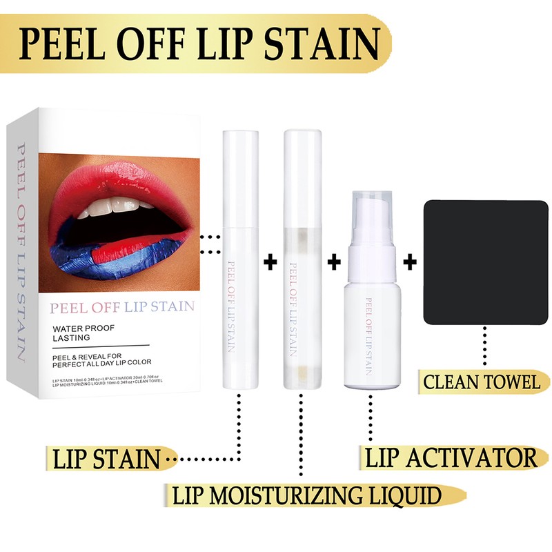 Peel Off Lip Stain Waterproof Long Lasting Lip Gloss Smudge