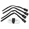 LINDY 300mm Hook and Loop Cable Tie, 10 Pack, Black