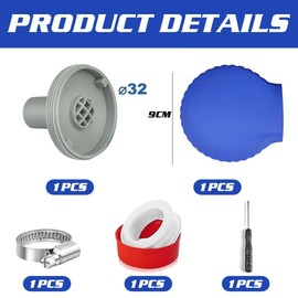 HEYIDAMAI Pool Inlet Nozzle 32 mm, Pool Outlet Nozzle with Pool Connection Accessories, Pool Nozzle 32 mm, Pool Nozzle Adjustable, for Intex Bestway Pool Nozzle Outlet Airstone Accessories