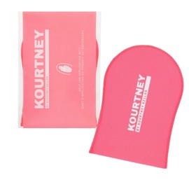 KOURTNEY Self-Tan Application Mitt - Soft Velvet Self Tanning Applicator for Streak-Free Application - Washable Tanning Mitts Protects Hands - 1 pc