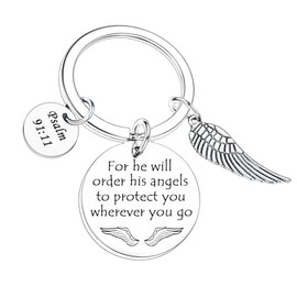 Tihnvk Bible Verse Keyring Gift for Christian Religious Faith Gifts for Women Men Easter Gifts Christian Keyring