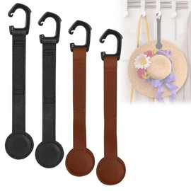 SCCUP 4PCS Cowboy Hat Holder for Truck, Magnetic Hat Clip, Truck Car Seat Hat Organizer Accessories for Men and Women,Strong Enough Magnet,Suitable for Coat Rack Wall Mount, Hanger Hooks