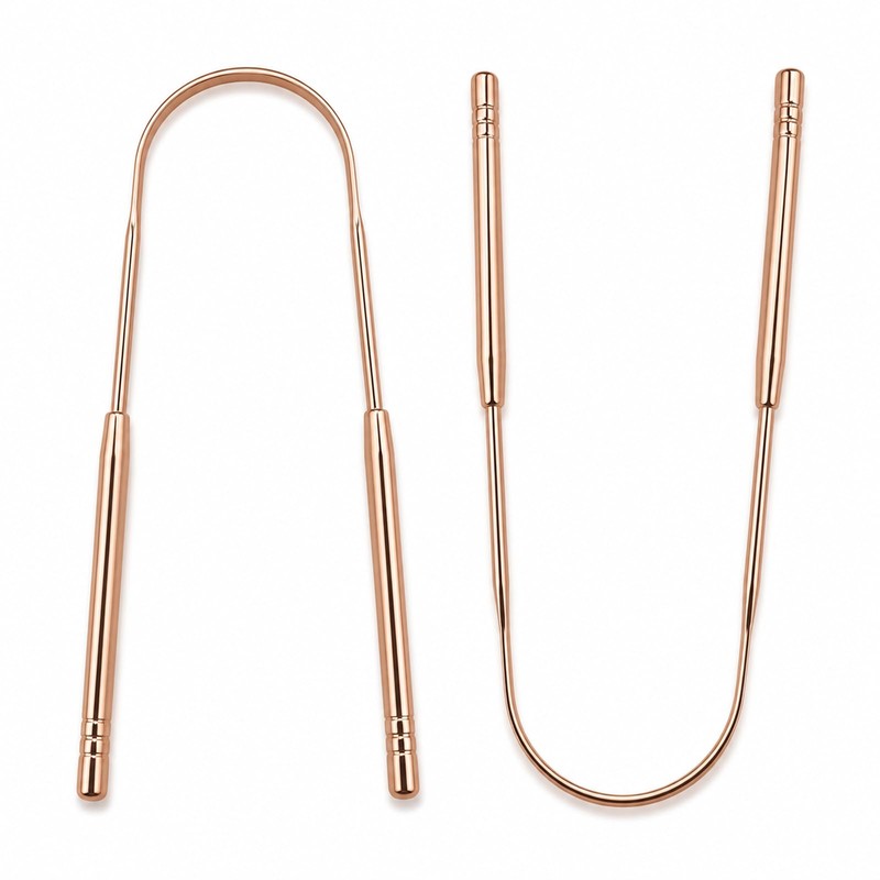2Pzs Raspador de Lengua Acero Inoxidable, Limpiador de Lengua