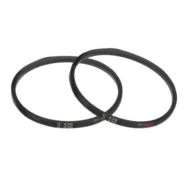 sourcing map 2Pcs O-430 O Type V-belt 430mm/16.9" Inner Length