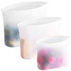 Winrock Reusable 100% Silicone Food Storage Bags, Sandwich Snack Bags