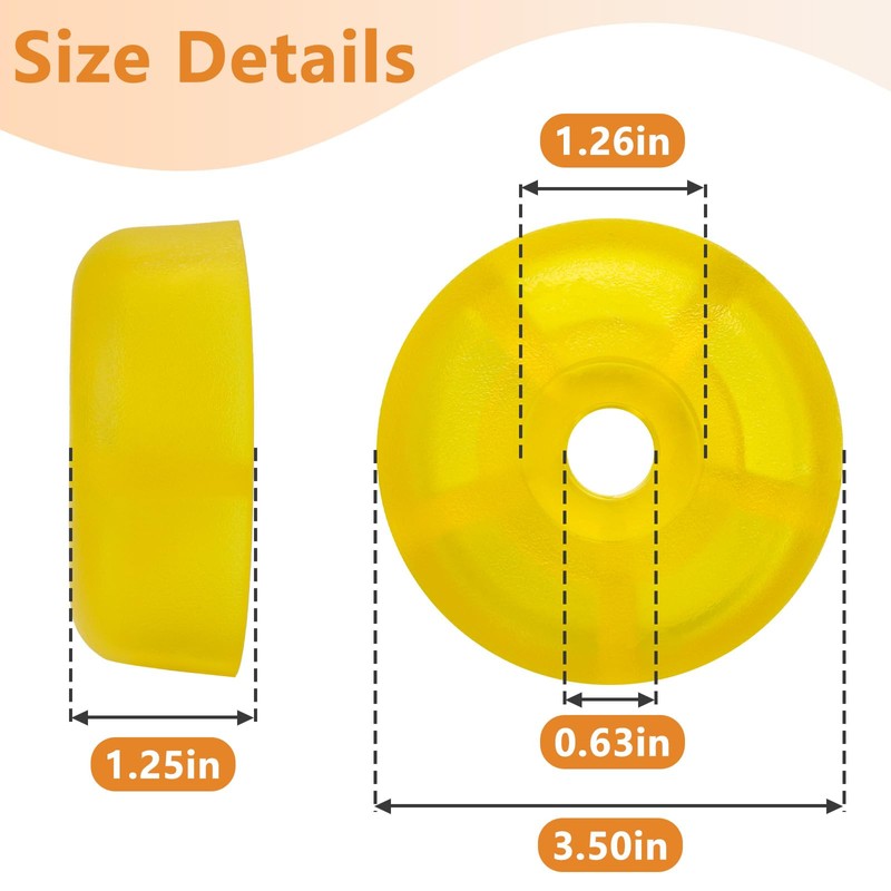 48358 Carriage Stop Roller Yellow Bumper Stop Replacement Parts for