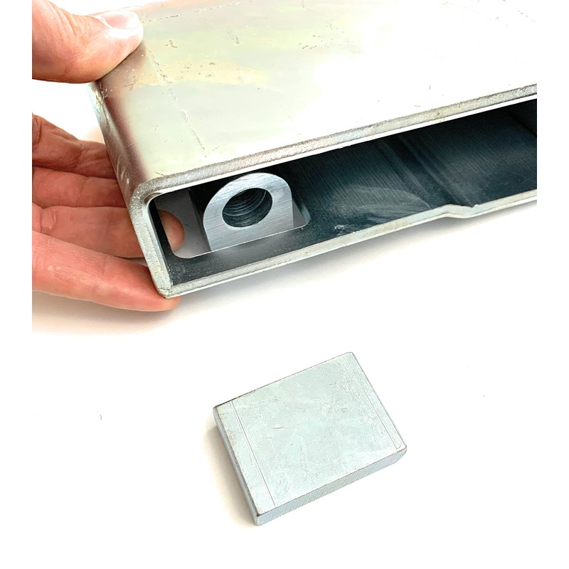 Weld on Shipping Container Lockbox with Keyed Padlock - Storage