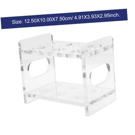 ULTECHNOVO Clear Acrylic Test Tube Rack Sockets Laboratory Tube Holder for Easy Insertion and Observation for Research Classroom and Party Decorations