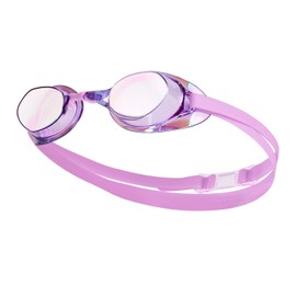 SWAVE Swipe SWIPE Mirrored Lens Swimming Goggles for Men Women Non Cushion Markless Purple
