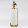 Paper Towel Holder Countertop, Gold Paper Towel Stand with Bird