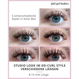 GIRLGOTLASHES Large Boxes Double Trouble, Handmade Eyelash Extensions, Home Eyelash Extensions, 5 Eyelash Pairs, 5-7 Days Hold, Vegan