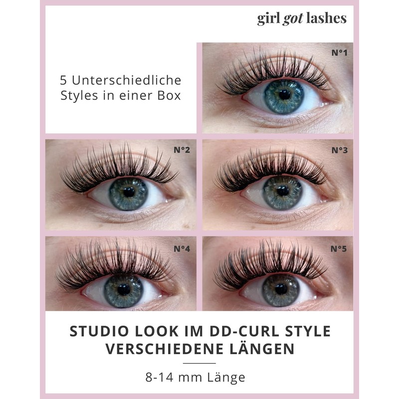 GIRLGOTLASHES Large Boxes Double Trouble, Handmade Eyelash Extensions, Home Eyelash