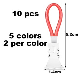 CUIDAKJ Pack of 10 Towel Clips, Hanger for Towels, Towel Hanger Clip, Towel Clips for Hanging, Towel Clips Hanger, Hook for Towels Clip – 5 Colours
