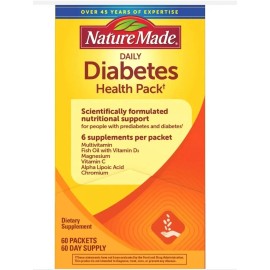 Nature Made Daily Health Pack, 60 Packets Multivitamin Gluten & Sugar Free