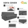 Easy-Going 2 Pieces Microfiber Stretch Sofa Slipcover – Spandex Soft