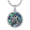 St.George Medaille Kette 925 Sterling Silber Religiöser Rund Medaille Kette