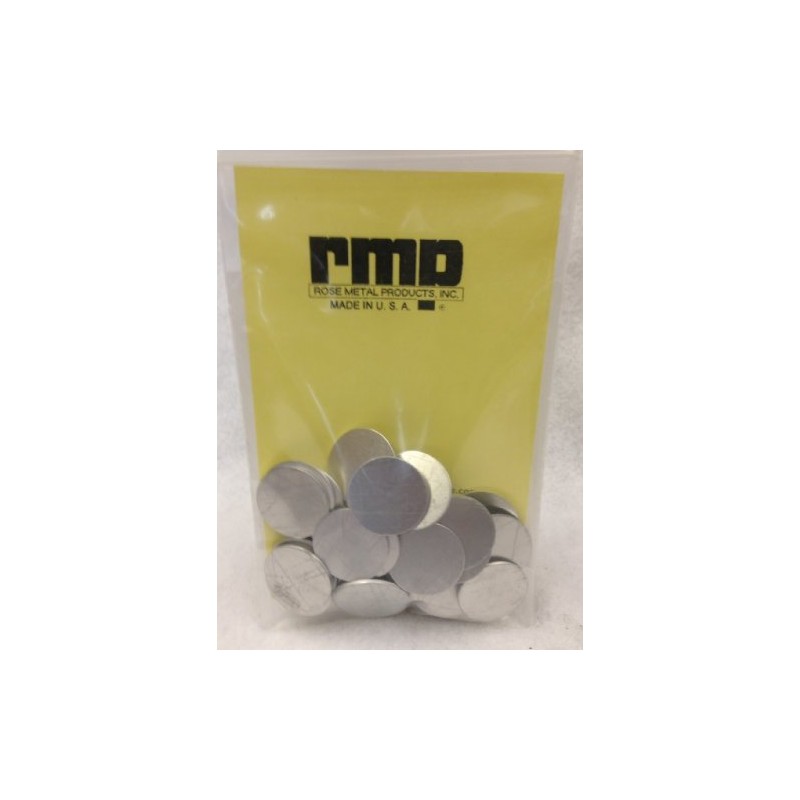 RMP Stamping Rohlinge, 1,9 cm, rund, ohne Loch, Aluminium, 18