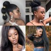 Allyreetress Natural Black Yaki Drawstring Ponytail Extension for Black Women