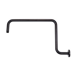 Naiture S Shaped Shower Arm, Gooseneck Shower Head Extension Arm, 1/2 NPT Threaded Connection, 19 Inch Length, Brass, Oil Rubbed BronzeFinish