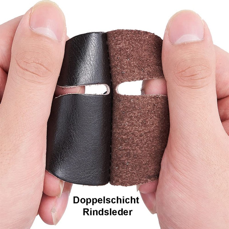 Huntingdoor Archery Arm Guard Finger Guard Set Archery Leather Long