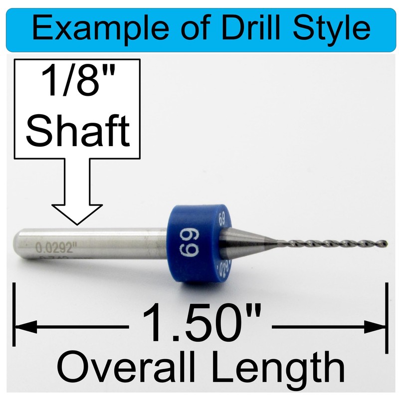 20 Piece Carburetor Jet Drill Bits Mini Drill Bit Kit