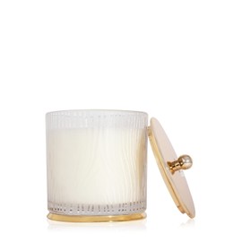Thymes Frasier Fir Candle - Gilded Frosted Wood Grain Jar Candle - Scented Candle with a Luxury Home Fragrance - Elegant Holiday Candle - Gold Candle Lid and Gilded Gold Base (Large, 13.5 oz)