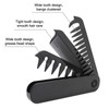 Folding Beard Comb,Small Mustache Comb for Men - Anti-Static Hairbrush