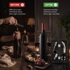 Wine Opener Set with Bottle-Shaped Holder – Corkscrew & Stopper
