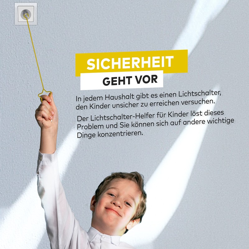 Light Switch Extension for Children Easy to Grip - Perfect