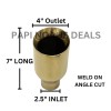 PAPI NOAHS DEALS Stainless Steel Exhaust Tip Double Wall 2.5"