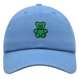 JPAK Gummy Bear Premium Dad Hat Embroidered Cotton Baseball Cap Cute Light Blue