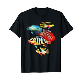 Small Cichlids German Blue Ram Kribensis Acara Aquarium Gift T-Shirt