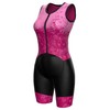 Sparx Women's Triathlon Suit One Piece Sleeveless Full Zipper Tri