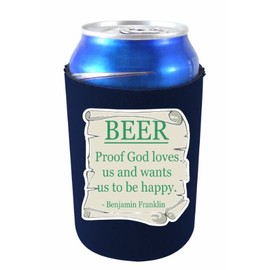 Beer Proof Collapsible Can Coolie Black