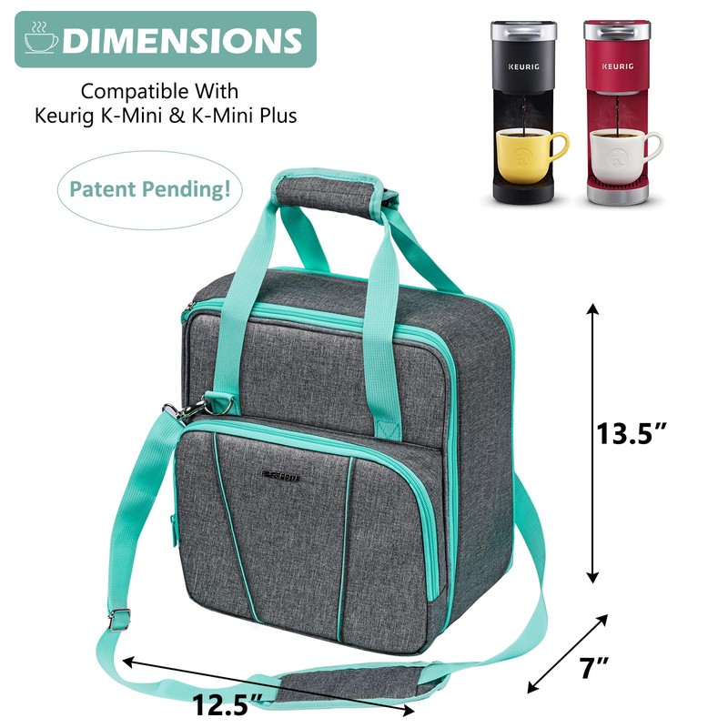 BAGSPRITE Coffee Maker Travel Bag Compatible with Keurig K-Mini or