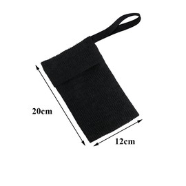 Soap Saver Bag Exfoliating Soap Pouch Bubble Foam Net Bag Sponge Facial Cleaning Soap Bags Foaming Bar Soap Pouches for Bath Shower(Black)