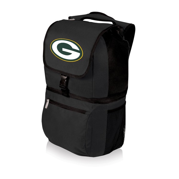 PICNIC TIME Black Green Bay Packers Zuma Cooler Backpack