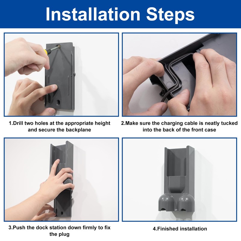 Garbage fighter Vacuum Docking Station Replacement - Wall Mounted Accessories