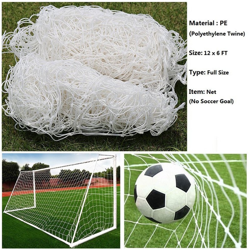 Soccer Goal Net Football Polyethylene Training Post Nets Full Size