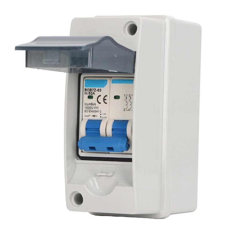 MEKOTRIN DC Circuit Breaker Solar Isolator Switch 63A 1000V -
