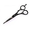 Professional Hair Cutting Scissors – Eye-catching Flower Details – Black, 14 cm, with Case