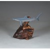 Blue Shark by John Perry 6in Long Sculpture Airbrushed on