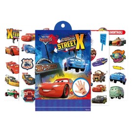 Fashion Yo 4 Bögen Kinder Mädchen Prinzessin Die Eiskönigin Meerjungfrau Temporäre Tattoos Aufkleber Geburtstag Party Tasche Füllstoffe Gastgeschenke Geschenke Leckereien, gefälschte wasserdichte temporäre Tattoo-Set (Autos)