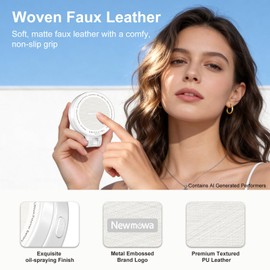 Newmowa Magnetic Selfie Light, Extendable Phone Ring Light with Mirror, Portable Rechargeable LED Fill Light for Selfie//Makeup/Video Conference/Zoom Call/TikTok, Compatible with All Phones(White)